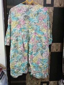floral design aline kurta set
