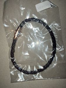Braided Leather Bracelet with Clasp