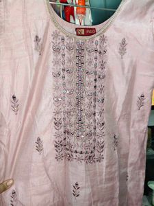 Beautiful Shining Kurti With Pant Set