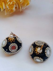 Mirror Embellished Earrings
