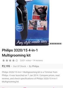Philips Shaver Series 3000 model QG3320