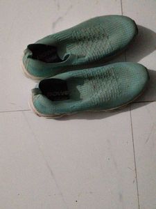 Comfortable Teal Slip-On Sneakers