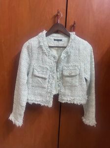 Tweed Style Cropped Jacket