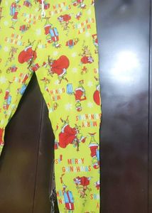 Green🟢 Lower Pyjama Red Cartoon Print 30 Waist