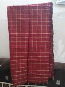 Maroon &amp; Gold Patterned Ethnic Skirt
