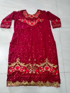 Punjabi Pant Plazo Suit With Duppta