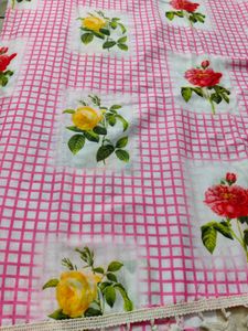 Beautiful Rose Print Dress Material