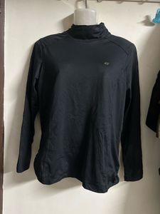 Black Turtleneck Long Sleeve Top