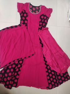 Anarkali churidar suit L size