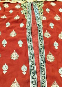 kurti with koti Pakistani Zari work