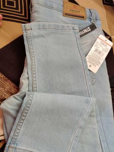 Light Blue Stretch Denim Jeans
