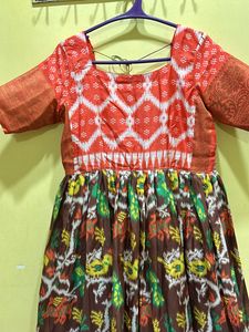 Beautiful Ikat Silk Gown