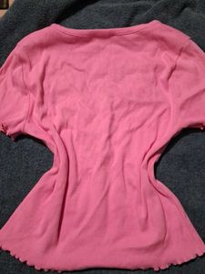Cute Pink Button-Up Top