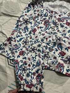 Floral Print Button-Up tops
