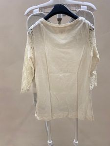 Cream Lace Sleeve Top