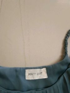 Chic Teal Slip Dress