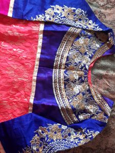 pink and navy blue salwar suit 3 piece