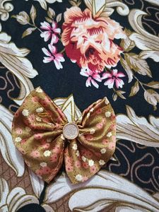 Floral Hair Bow Clip
