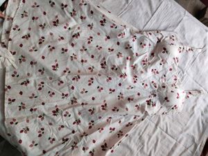 Cute Strawberry Print Summer Dress