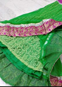 Embroidered Green gown