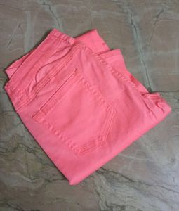 Bright Pink Slim Jeans