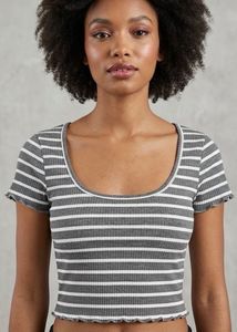 Shein Striped Cropped Top