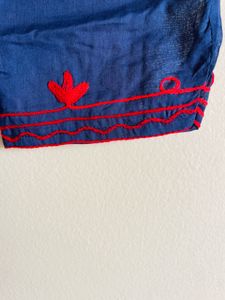 Embroidered Blue Kurta