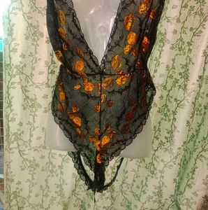 Halloween  pumpkin bodysuit 1Xl lingerie