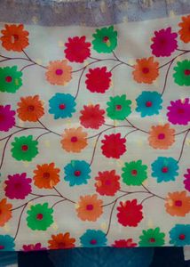 Beautiful Flowers Printed Dupatta 💛with multicolored
