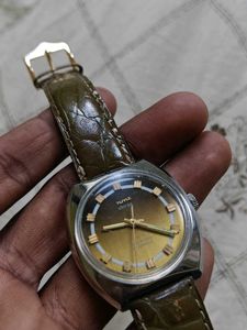 HMT Chirag Watch - Classic Brown Dial