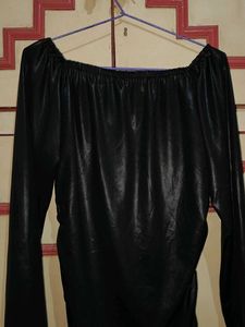Black bodycon party dress