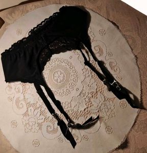 Black Lace Garter Belt