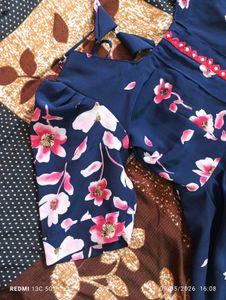 Anarkali kurti dupatta set