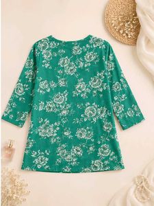 Floral Print Peplum Kurta