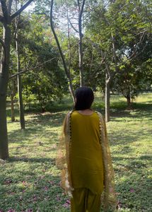 Elegant Yellow Kurta Set with Dupatta