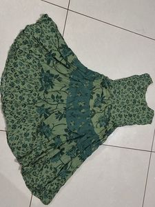 Floral Green Dress