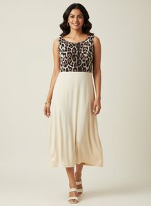 Leopard Print & Cream Dress