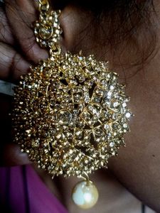 ✨ Premium Gold Plated Designer Earrings with Maang