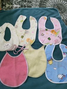 Baby Bibs - Pack of 6