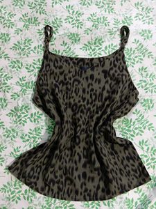 🐆🪩 Y2K Leopard Print Camisole Top 🪩🐆