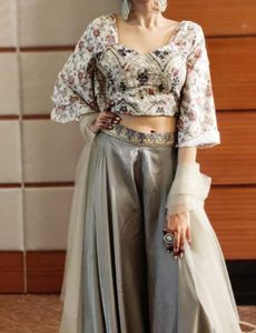 Designer-Inspired Sage Green Lehenga Set