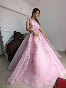 Heavy Pink Mesh GOWN