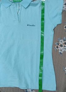 Light Blue Benetton Polo Shirt