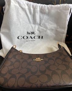 Coach Handbag with Chain Detail