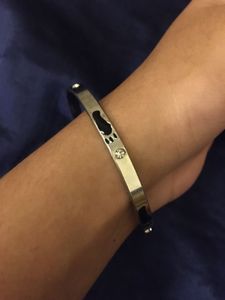 silver bangle bracelet