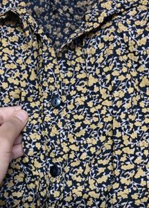 Floral Print Shirt Dress