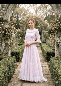 Elegant Light Pink Maxi Dress