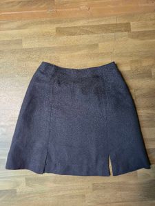 Chic Black A-line Mini Skirt