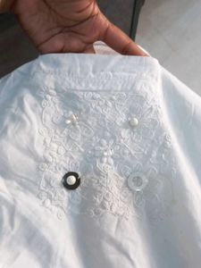 White A Line Dress 36×32