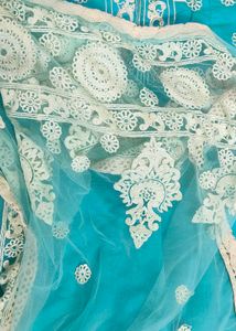 Elegant Teal Embroidered Salwar Suit
